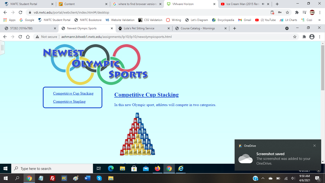 chrome olympic sports