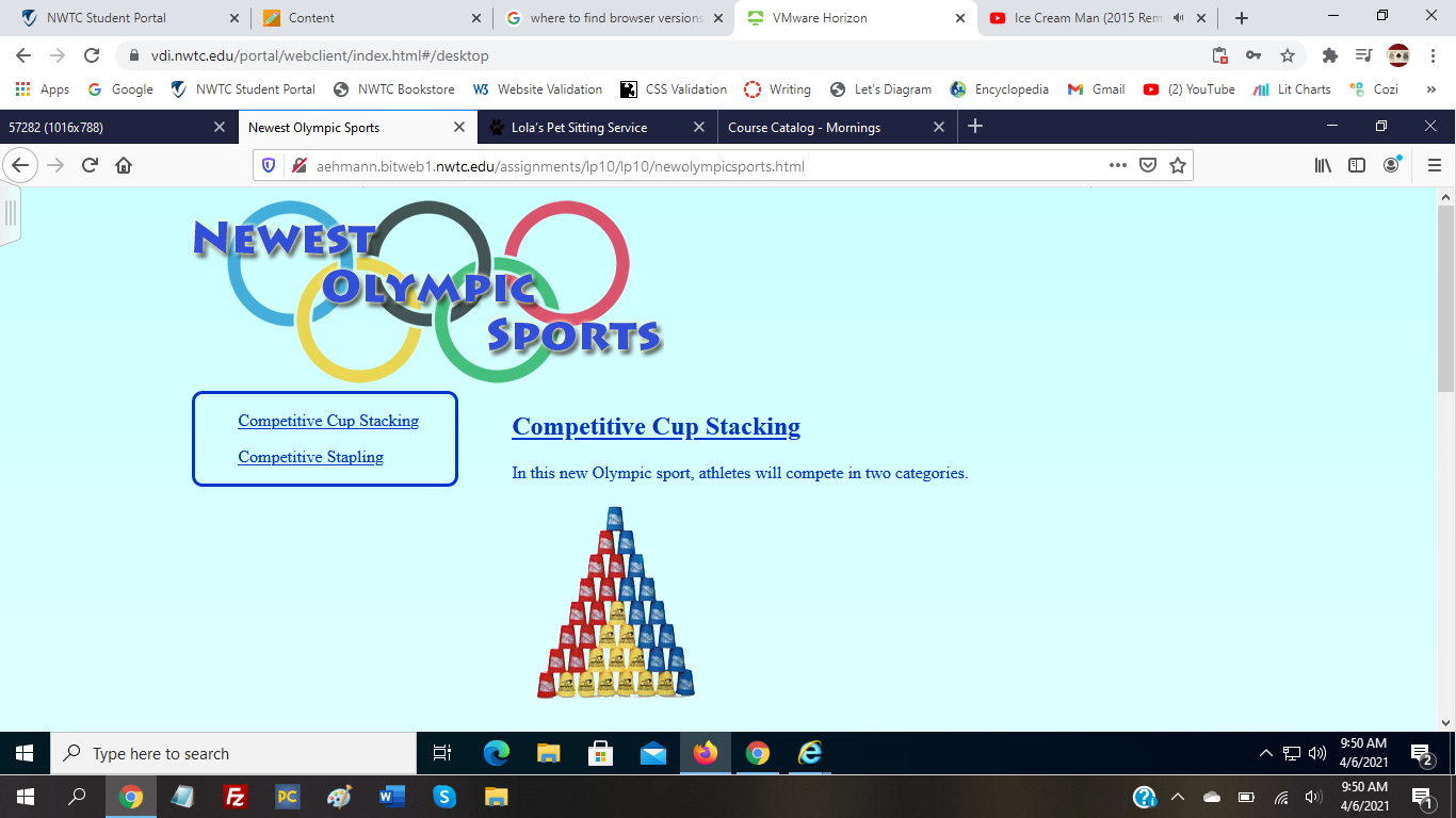 firefox olympic sports