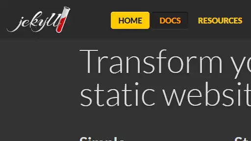 website navigation anchor hover ui