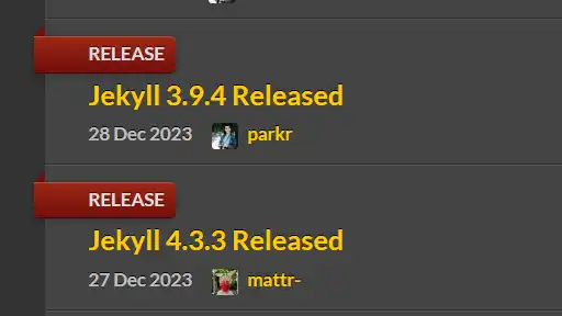 line break between posts